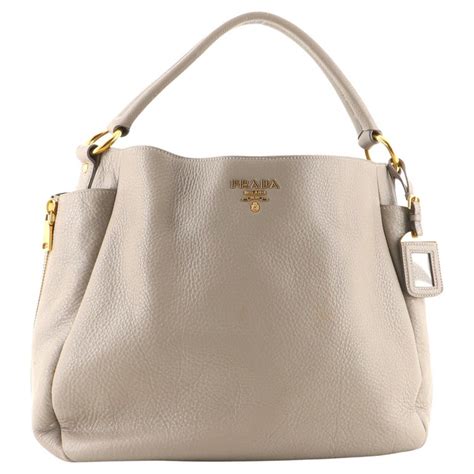 prada large daino leather hobo bag|prada vitello daino price.